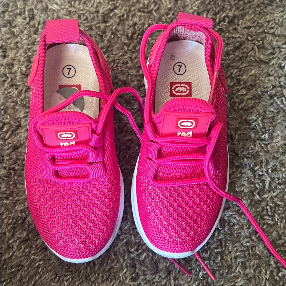 TODDLER magenta Lace-Up Sneakers